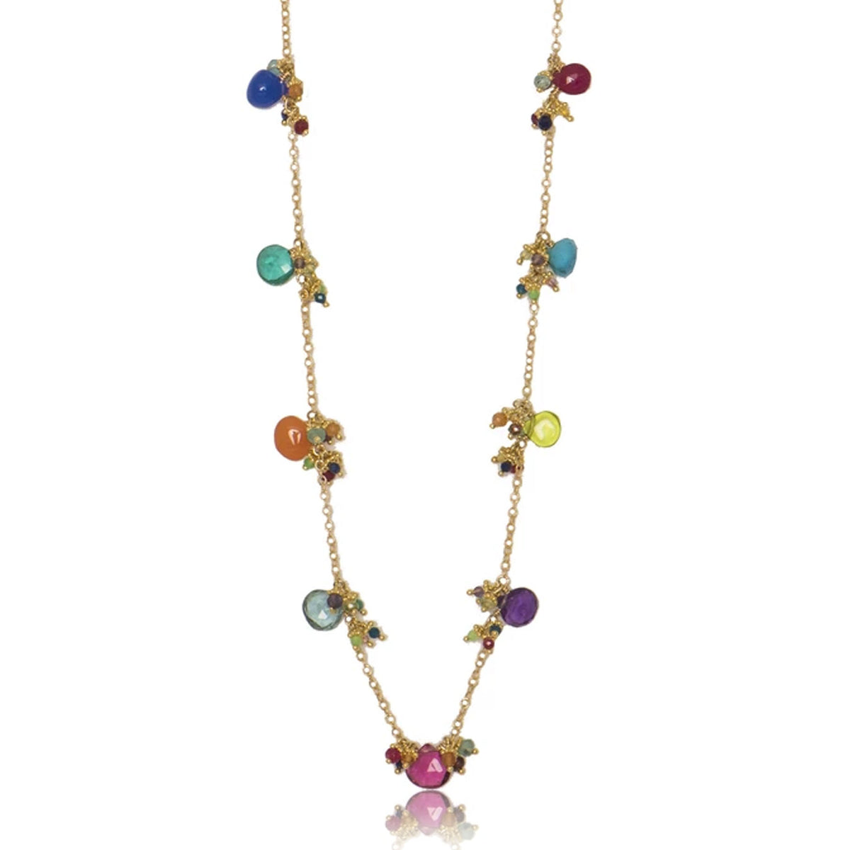 Short Linked Classic Jellybean Necklace – tashka-jewelry